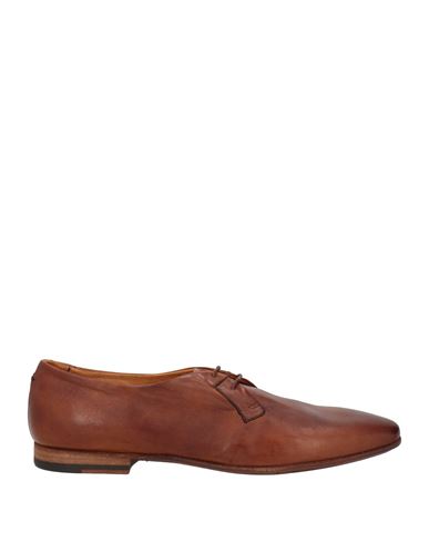 Pantanetti Woman Lace-up Shoes Brown Size 8 Leather