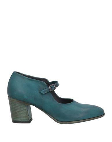 Pantanetti Woman Pumps Deep Teal Size 7 Leather