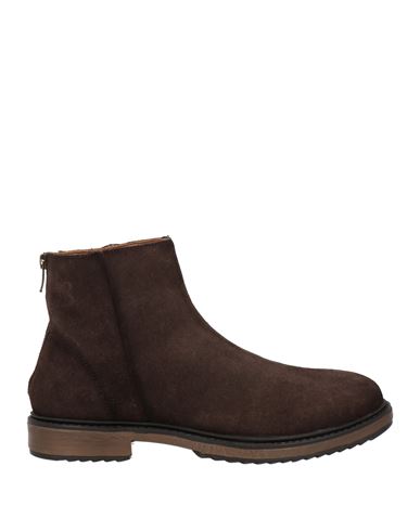 Harmont & Blaine Man Ankle Boots Dark Brown Size 9 Leather