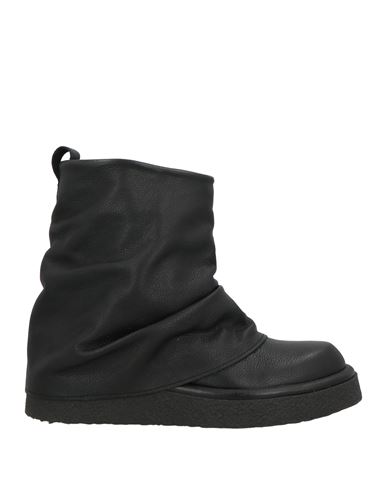 Divine Follie Woman Ankle Boots Black Size 8 Leather
