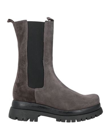 Divine Follie Woman Ankle Boots Grey Size 8 Leather