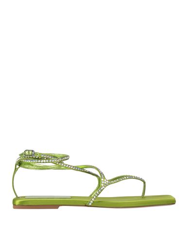 Le Silla Woman Thong Sandal Lime Green Size 6.5 Textile Fibers
