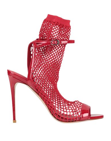 Le Silla Woman Sandals Red Size 8 Textile Fibers