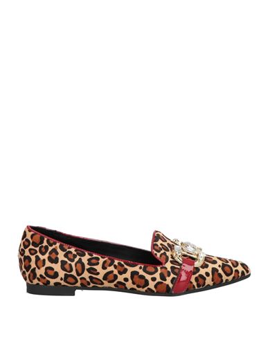 Nila & Nila Woman Loafers Sand Size 8 Leather
