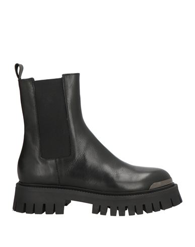 Shop Nila & Nila Woman Ankle Boots Black Size 8 Calfskin, Textile Fibers