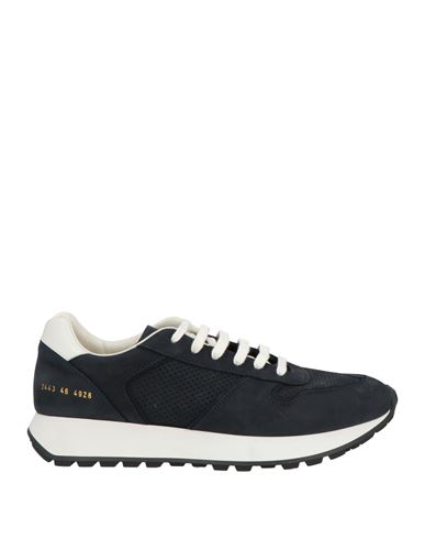 Common Projects Man Sneakers Navy Size 13 Leather In Blue