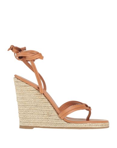 Le Silla Woman Espadrilles Tan Size 5 Leather