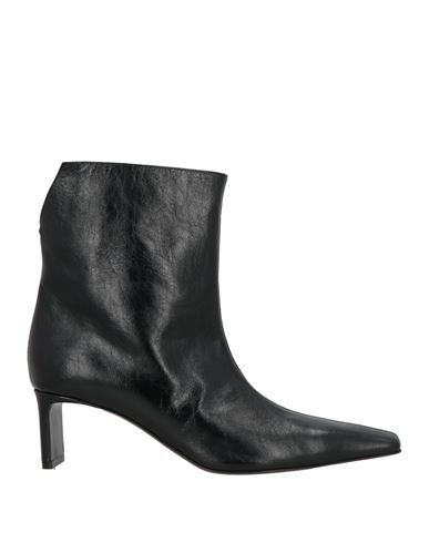 Khaite Woman Ankle Boots Black Size 6 Leather In Black