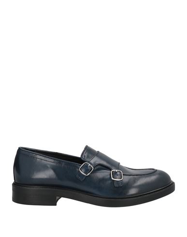 Pawelk's Man Loafers Midnight Blue Size 12 Leather In Blue