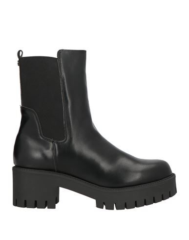 Guess Woman Ankle Boots Black Size 8 Textile Fibers
