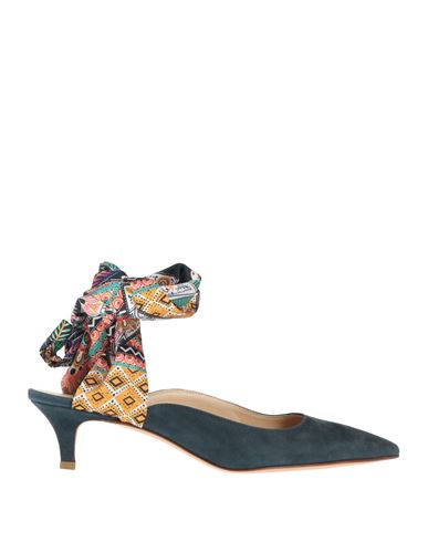 Fabio Rusconi Woman Pumps Navy Size 8 Leather