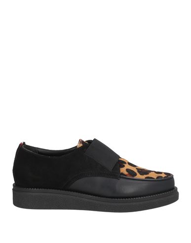 Tommy Hilfiger Denim Woman Loafers Black Size 6.5 Leather