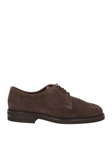 Berwick 1707 Man Lace-up Shoes Khaki Size 8.5 Leather