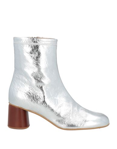 Shop Alysi Woman Ankle Boots Silver Size 6 Leather