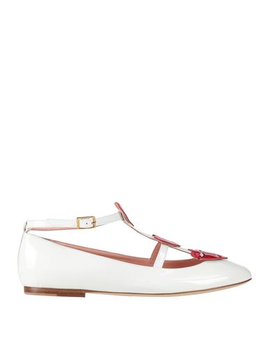 VIVETTA VIVETTA WOMAN BALLET FLATS WHITE SIZE 7 LEATHER 