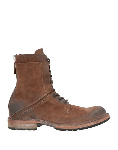 Moma Ideal Block Man Ankle Boots Dark Brown Size 8 Leather In Brown