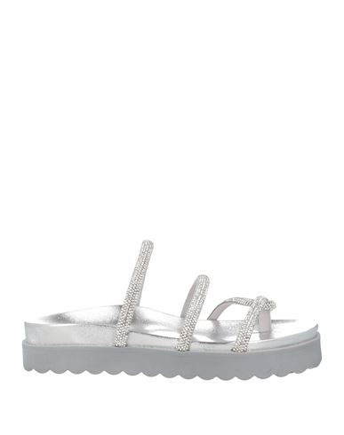 Sandalias de dedo Mujer Plata 36 Mujer