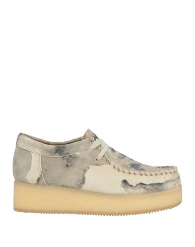 Clarks Originals Woman Lace-up Shoes Ivory Size 7 Leather
