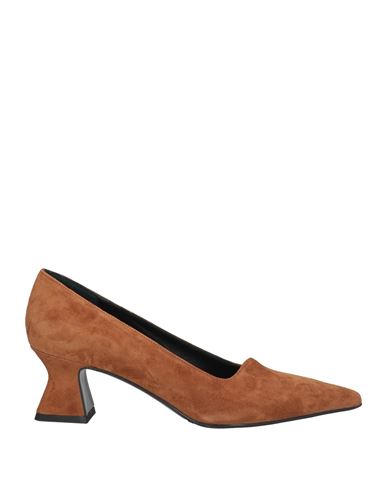 Silvia Rossini Woman Pumps Camel Size 11 Leather