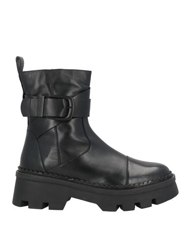 Apepazza Woman Ankle Boots Black Size 11 Leather