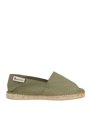 ESPADRILLES ESPADRILLES WOMAN ESPADRILLES MILITARY GREEN SIZE 6 TEXTILE FIBERS 