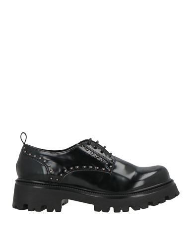 Ovyè Ovyé Woman Lace-up Shoes Black Size 8 Textile Fibers