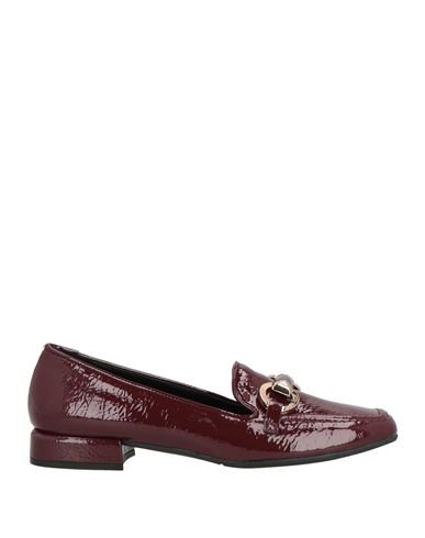Nila & Nila Woman Loafers Burgundy Size 7 Textile Fibers