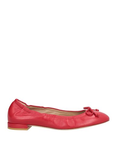 Stuart Weitzman Woman Ballet Flats Red Size 7.5 Leather