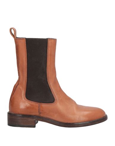 Moma Woman Ankle Boots Tan Size 8 Leather