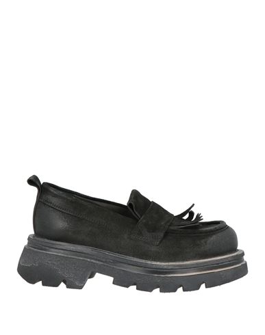 Moma Woman Loafers Black Size 8 Leather