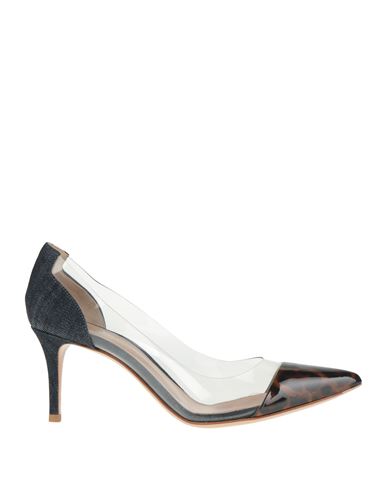 Gianvito Rossi Woman Pumps Dark Brown Size 7.5 Pvc - Polyvinyl Chloride, Textile Fibers