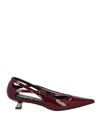 Ovyè Ovyé Woman Pumps Burgundy Size 8 Textile Fibers