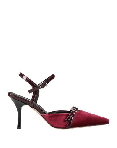Ovyè Ovyé Woman Pumps Burgundy Size 8 Textile Fibers