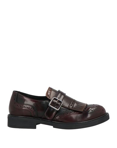 Ovyè Ovyé Woman Loafers Burgundy Size 8 Textile Fibers