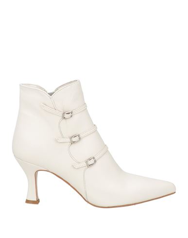 Ovyè Ovyé Woman Ankle Boots Off White Size 8 Leather In White