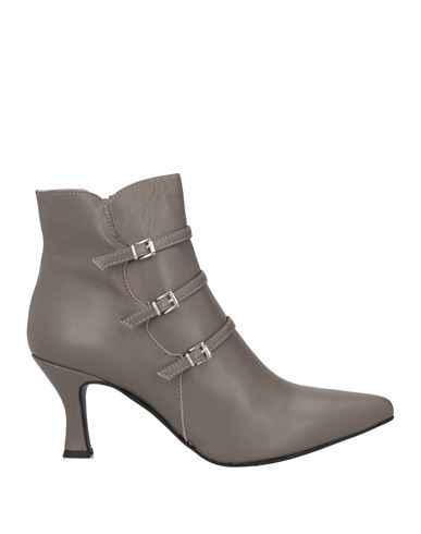 Ovyè Ovyé Woman Ankle Boots Grey Size 8 Leather