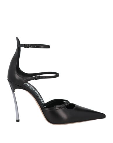 Casadei Woman Pumps Black Size 8 Leather