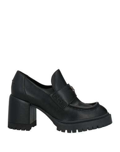 Casadei Woman Loafers Black Size 8 Leather