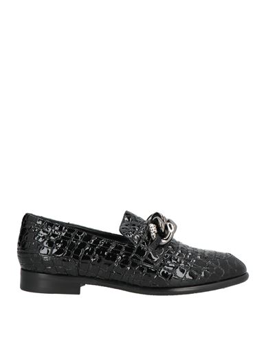 Casadei Woman Loafers Black Size 5 Leather