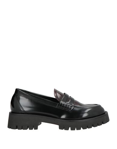 Iodea Woman Loafers Black Size 10 Textile Fibers