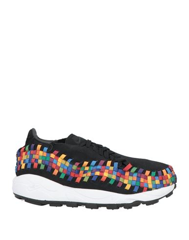 Nike Woman Sneakers Black Size 8 Leather, Textile Fibers