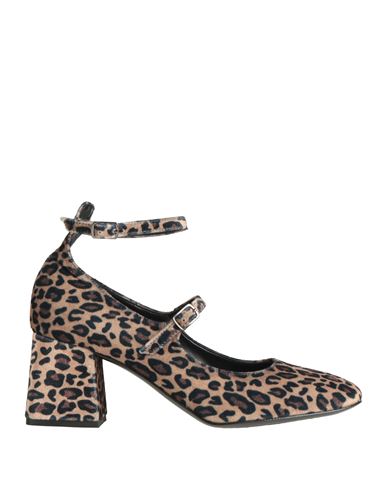 Ovyè Ovyé Woman Pumps Camel Size 8 Textile Fibers
