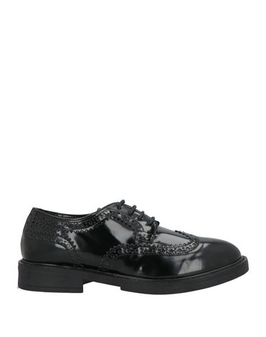 Ovyè Ovyé Woman Lace-up Shoes Black Size 8 Textile Fibers