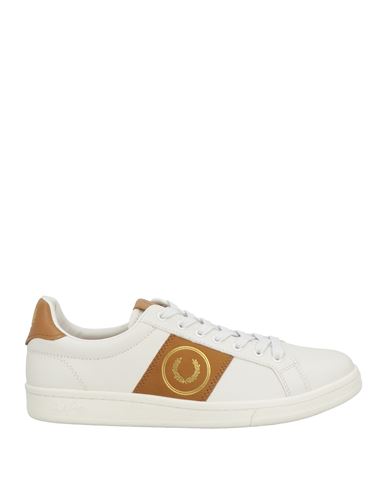 Fred Perry Man Sneakers White Size 8.5 Leather