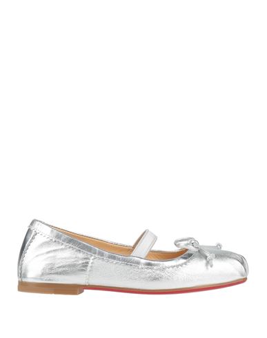 Christian Louboutin Babies'  Toddler Girl Ballet Flats Silver Size 10c Leather