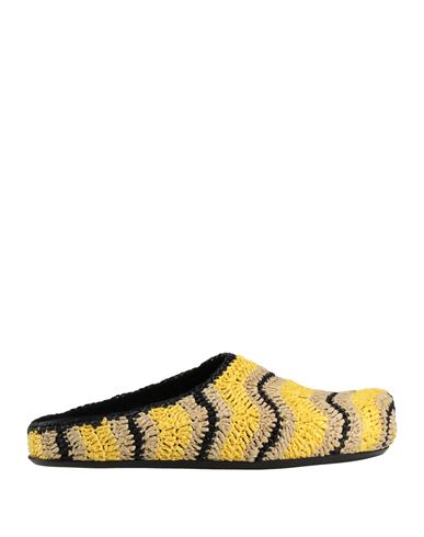 Marni X No Vacancy Inn Man Mules & Clogs Yellow Size 7 Textile Fibers