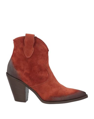 Ovyè Ovyé Woman Ankle Boots Rust Size 8 Leather