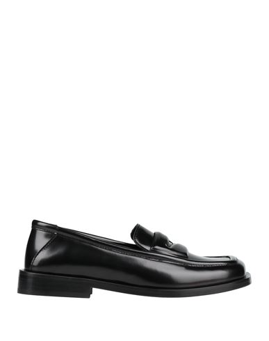 Attico The  Woman Loafers Black Size 7 Leather