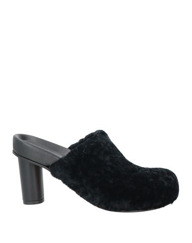 Paloma Barceló Woman Mules & Clogs Black Size 8 Shearling