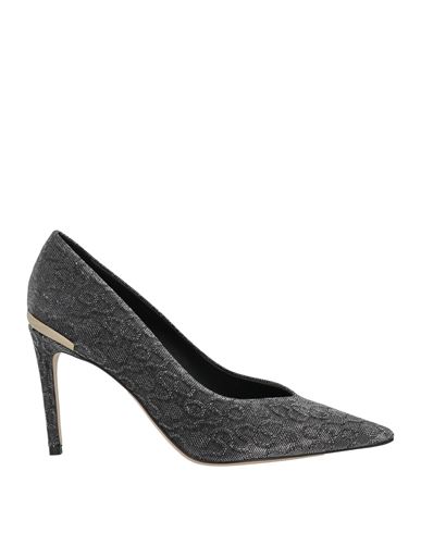Luciano Padovan Woman Pumps Charcoal Size 8 Textile Fibers